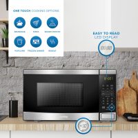 Danby DBMW0722BBS Danby 0.7 Cu. Ft. Countertop Microwave In Black And Stainless Steel - Image 4