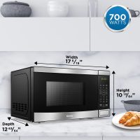 Danby DBMW0722BBS Danby 0.7 Cu. Ft. Countertop Microwave In Black And Stainless Steel - Image 10