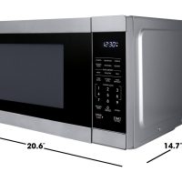 Sharp SMC1162KS Sharp 1.1 Cu. Ft. 1000W Stainless Steel Countertop Microwave Oven - Image 8