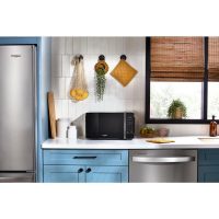 Whirlpool WMCS3018RB 0.7 Cu. Ft. Black Countertop Microwave With Steam Clean - 700 Watt - Image 2