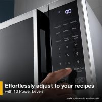 Whirlpool WMCS3018RB 0.7 Cu. Ft. Black Countertop Microwave With Steam Clean - 700 Watt - Image 5