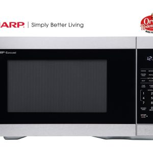 Sharp SMC1162KS Sharp 1.1 Cu. Ft. 1000W Stainless Steel Countertop Microwave Oven