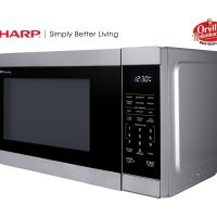 Sharp SMC1162KS Sharp 1.1 Cu. Ft. 1000W Stainless Steel Countertop Microwave Oven - Image 3