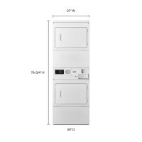 Whirlpool CGSP2978JQ Commercial Gas Stack Dryer, Non-Coin - Image 2