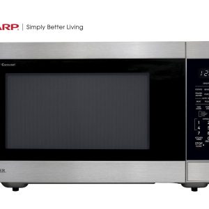Sharp SMC2266KS Sharp 2.2 Cu. Ft. 1200W Stainless Steel Countertop Microwave Oven With Inverter Technology