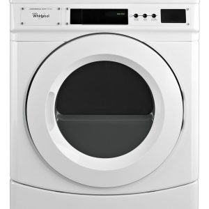Whirlpool CGD9160GW 27" Commercial Gas Front-Load Dryer, Non-Vend White