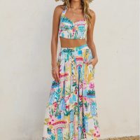 Long Summer Crop Top & Midi Skirt Set - Image 11