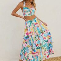 Long Summer Crop Top & Midi Skirt Set - Image 10