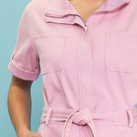 Margot Pink Zip-Up Utility Jumpsuit - Image 8