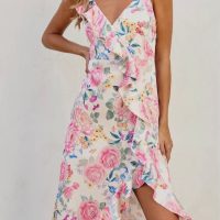 About A Girl Asymmetrical Ruffle
Maxi Dress - Image 2