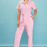 Margot Pink Zip-Up Utility Jumpsuit - Image 5