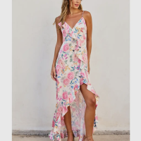 About A Girl Asymmetrical Ruffle
Maxi Dress - Image 6