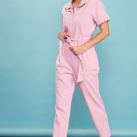 Margot Pink Zip-Up Utility Jumpsuit - Image 6