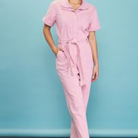 Margot Pink Zip-Up Utility Jumpsuit - Image 4