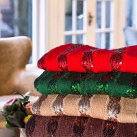 Sequin Detail Cable-Knit Sweater - Image 5