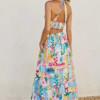 Long Summer Crop Top & Midi Skirt Set - Image 7