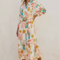 Moroccan Spring Buckled Belt
Shirt Dress - Image 2