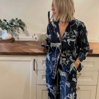 Amara Organic Cotton Pajama Trouser Set - Image 3