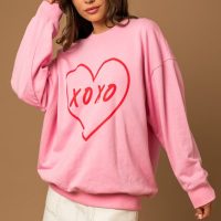 XOXO Heart Pullover Sweatshirt - Image 7