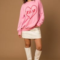 XOXO Heart Pullover Sweatshirt - Image 4