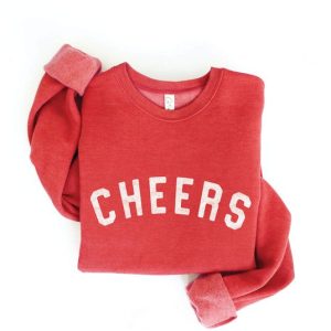 CHEERS Graphic Crewneck Sweatshirt