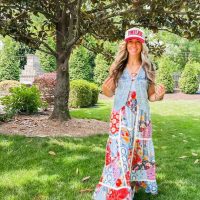 Patchwork Tile Printed Maxi Dress - Image 10