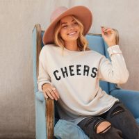CHEERS Graphic Crewneck Sweatshirt - Image 4