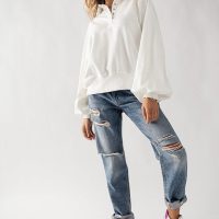Soft Touch Quarter Snap Pullover Sweatshirt - Image 7