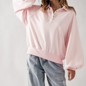 Soft Touch Quarter Snap Pullover Sweatshirt