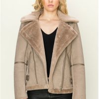 Beck Faux Shearling Moto Jacket - Image 6