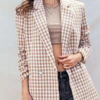 Tess Houndstooth Tweed Jacket - Image 6