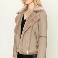Beck Faux Shearling Moto Jacket - Image 4