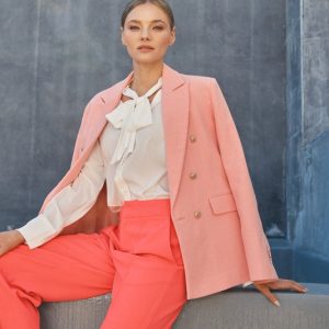 Ainsley Double Breasted Statement Blazer